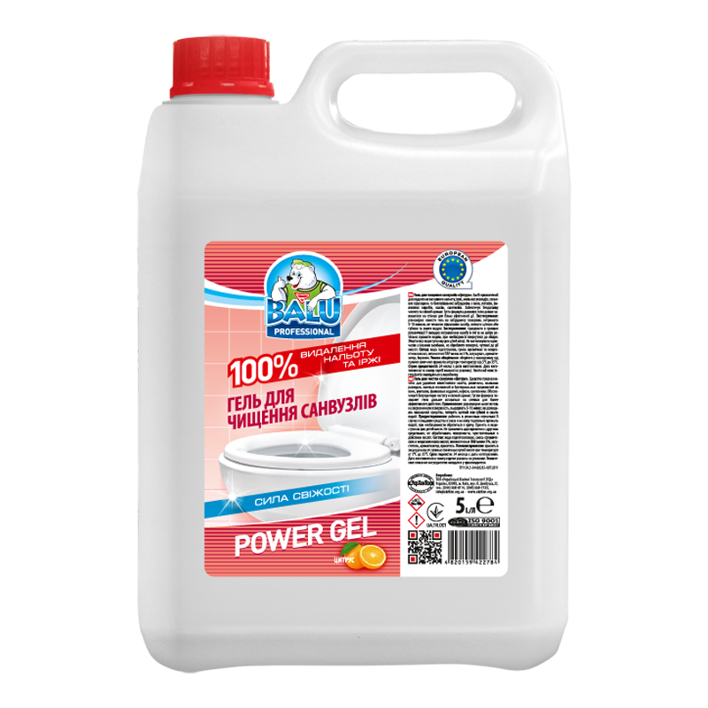 Гель для чищення санвузлів BALU® POWER GEL «Цитрус»